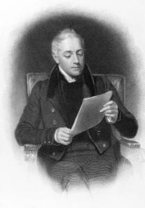 Der schottische Verleger John Murray II (1778-1843) liest (vielleicht) die Bewerbung eines Autors